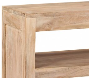 világosbarna tömör akácfa TV-szekrény 90 x 30 x 55 cm