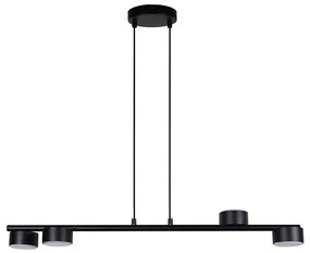 Csillár zsinóron PUNTO 4xGX53/12W/230V fekete