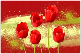 Poszterek 120x80 Piros pipacs