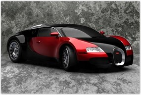 Poszter 60x40 Bugatti Veyron Piros