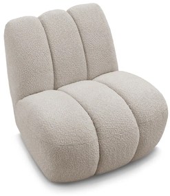 Bézs buklé fotel Janissaire – Bobochic Paris