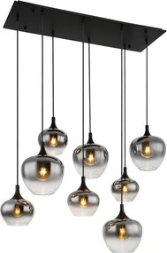 Globo 15548-8H - Kábelcsillár MAXY 8xE27/40W/230V fekete
