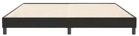vidaXL fekete bársony rugós ágy matrac nélkül 200x210 cm