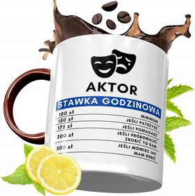 Bordó Bögre Színésznek Születésnapra Ajándék fényképes nyomtatással