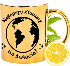 Prémium Arany Csillogó Bögre Aranyos Ajándék Nyomtatott Fotóval