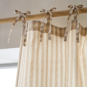 Bézs függöny 140x229 cm Zanzibar Woven Stripe – Pineapple Elephant