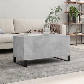 Betonszürke szerelt fa dohányzóasztal 90x44,5x45 cm