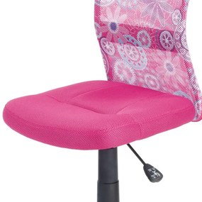 Gyerek Forgószék, Magasságállítás, Rózsaszín Hálós. KA-2325 PINK