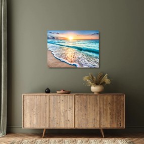 Üveg kép - Tengeri strand (70x50 cm)