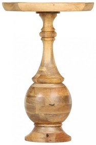 tömör mangófa kerek kisasztal 43 x 43 x 66 cm