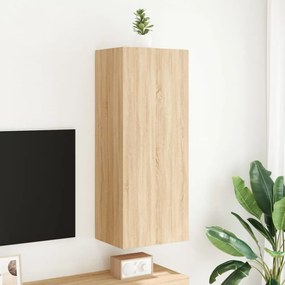 sonoma tölgyszín szerelt fa fali TV-szekrény 40,5 x 30 x 102 cm