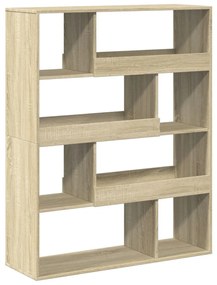 sonoma tölgy színű szerelt fa térelválasztó 100 x 33 x 125,5 cm