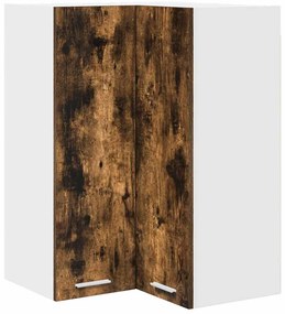 Függő szekrény Riga Füstölt tölgy és fehér 57 x 57 x 80 cm