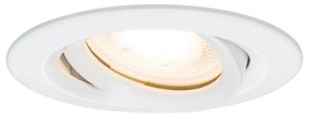 Paulmann 93661 Nova fürdőszobai beépíthető lámpa, 93 mmx93 mm, kerek, spotkeret, billenthető, fehér, GU5,3 / GU10 foglalat, IP65