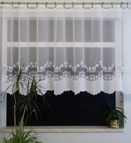 Mg Függöny jacquard 34413 Fehér 160cm magas pol 0,5m