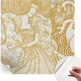 Öntapadós tapéta Divatos 3D fali ragasztóval Női elegancia 250x250 cm