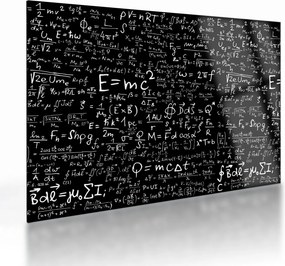 Kép - Matematika (üvegen) (70x50 cm)