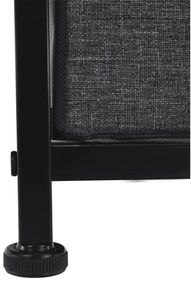 PALMERA szekrény szövet fiókokkal, fekete