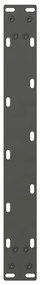 2 db antracitszürke acél dohányzóasztal láb 50x(42-43) cm