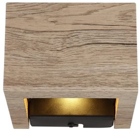 Globo 15553W1W - LED fali lámpa ALINA LED/8W/230V barna