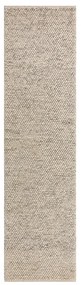 Világosszürke kézi szövésű gyapjúkeverék futószőnyeg 60x230 cm Minerals – Flair Rugs