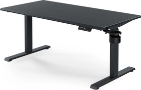 Elektromos íróasztal magasságállítással ergonomikus antracit,1400x700 mm: ARIA