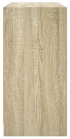 sonoma tölgy színű szerelt fa tálalóasztal 102x37x75,5 cm