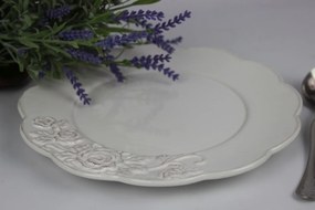 Fehér vintage sekély tányér 25cm