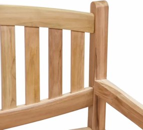 DIVERO 2 személyes pad tikfa kezeletlen 120 cm