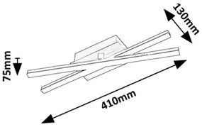Rabalux 71396 - LED mennyezeti lámpatest DEMIR LED/16W/230V 4000K