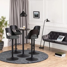 Sötétszürke állítható magasságú bárszék szett 2 db-os (ülésmagasság 84 cm) Lucy – Actona