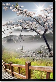 Poszterek keretben 40x60 Japán Virágzó cseresznye