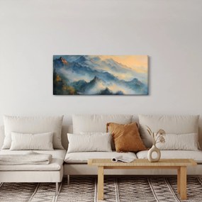 Kép - Festett hegyi táj (120x50 cm)