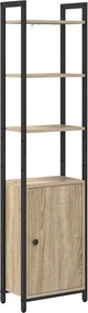 vidaXL Könyvespolc Sonoma tölgy 40 x 24 x 161 cm Faanyag