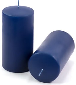 Gyertyakészlet oszlopszerű 15 cm Ø 7,5 cm 2 db kék
