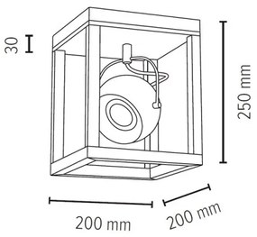 Spot-Light 5222174 - LED Mennyezeti lámpa ROY 1xGU10/5W/230V matt tölgy