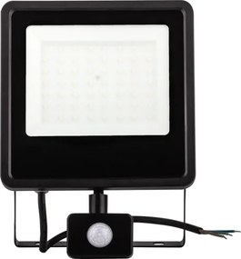 LED Kültéri reflektor érzékelővel LED/50W/230V 4000K IP65 fekete