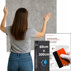 Öntapadós Vízálló Tapéta Konyha Falra Bútor Világos Cement