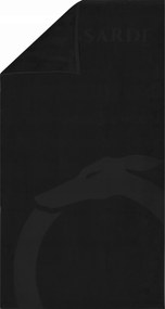 Trussardi Strandtörölköző TRU2MTW01 Black nagy fürdőlepedő fekete