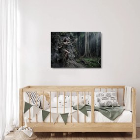 Kép - erdei tündér (üvegen) (70x50 cm)