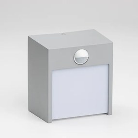 Brilagi TERNI LED 12W 230V kültéri fali lámpa szenzorral, szürke, IP44
