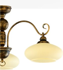 BRILAGI - Felületre szerelhető csillár MOLLERO 3xE27/15W/230V Ø 84 cm bronz/patina