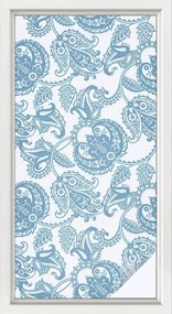 Ablakfólia öntapadós Adatvédelem Kék díszek 50x100