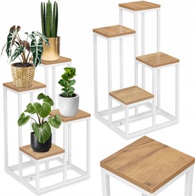 Álló virágágyás fehér Mogren Craft