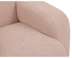 Rózsaszín buklé sarokkanapé (bal oldali) Molino – Micadoni Home