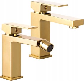 Arany Mosdó Csaptelep Alacsony +bidé Szett Ister