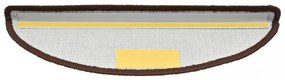 10 db barna, félkör alakú, nagy lépcsőszőnyeg 65 x 21 x 4 cm