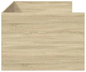 sonoma tölgy kanapéágy fiókkal matrac nélkül 75x190 cm