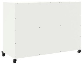 fehér acél tálalószekrény 100,5 x 39 x 72 cm