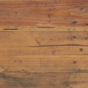 barna tömör újrahasznosított fenyőfa TV-szekrény 110x35x48 cm